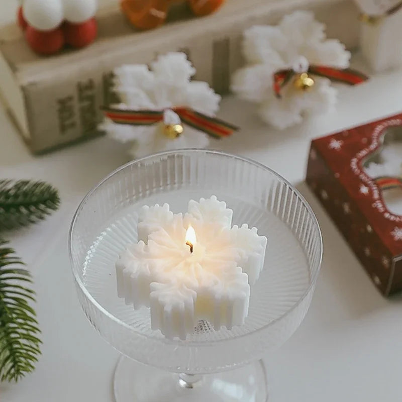 3D Snowflake Handmade Scented Candle