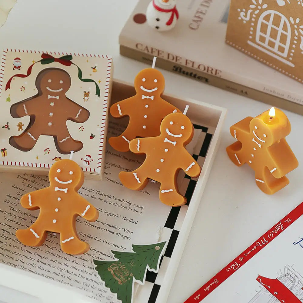 Gingerbread Man Aromatherapy Wax Candle