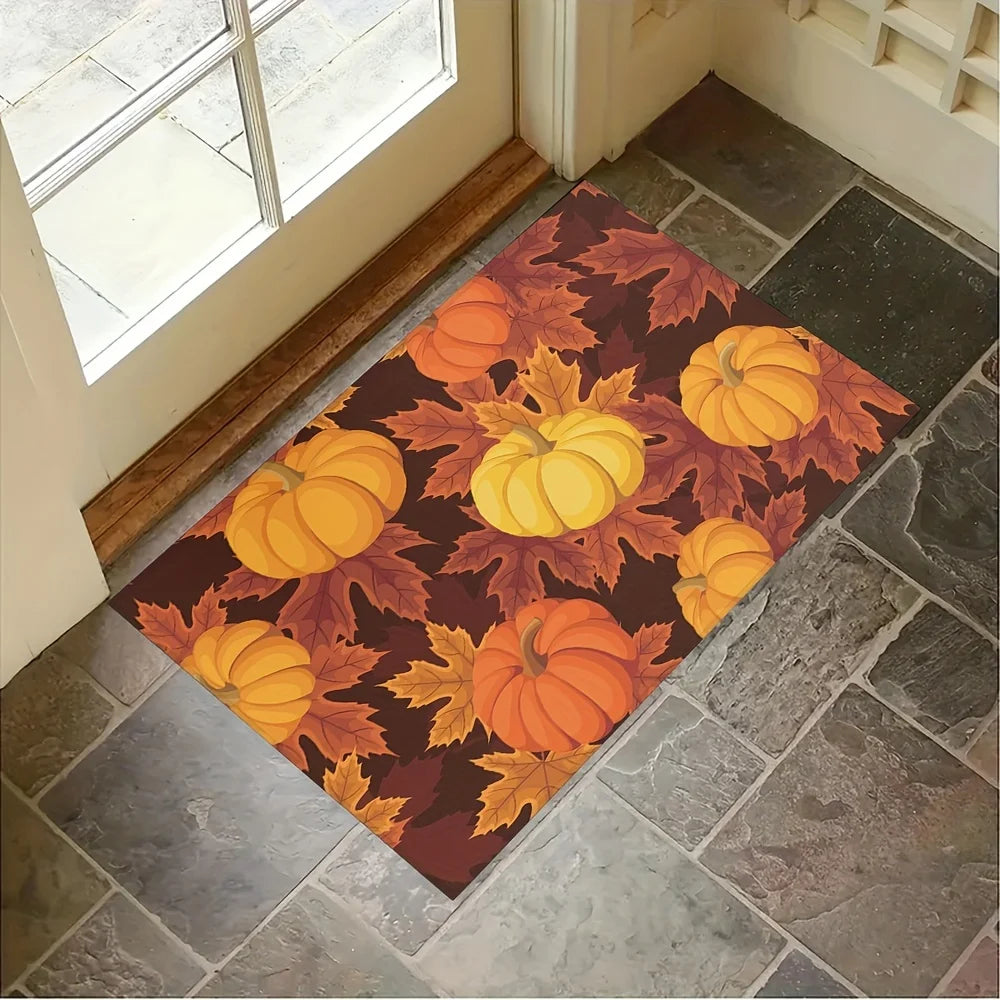 Fall Maple Leaf Welcome Doormat