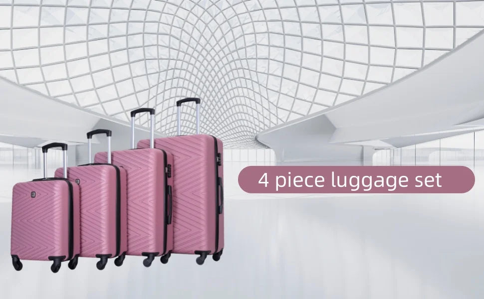 4-Piece Luggage Set With Spinner Wheels