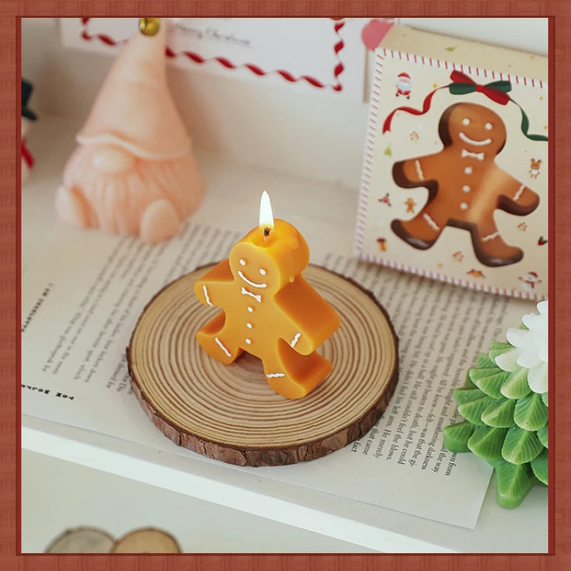 Gingerbread Man Aromatherapy Wax Candle