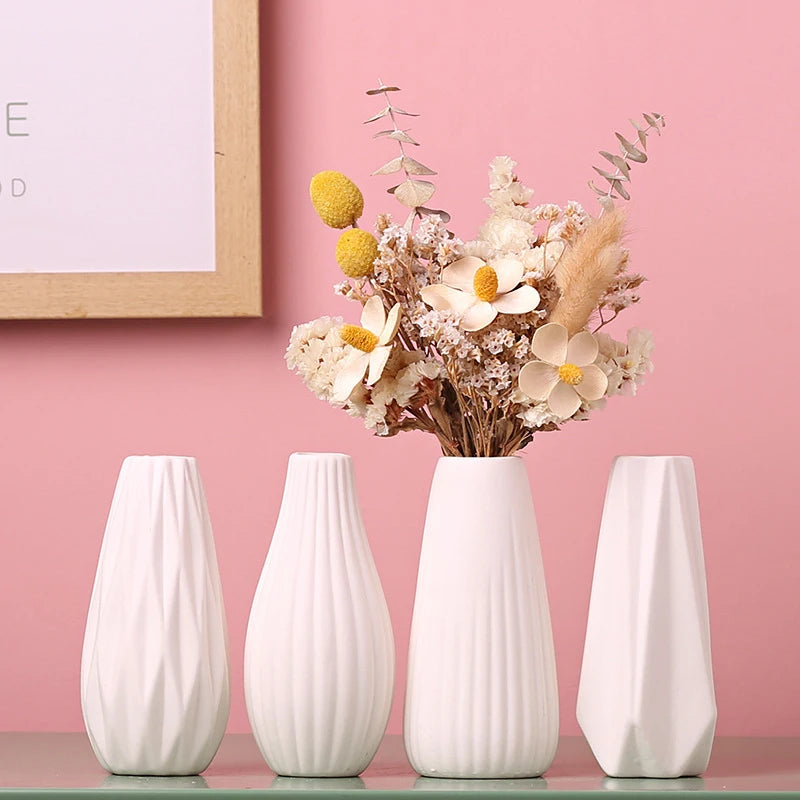 Nordic White Ceramic Vase