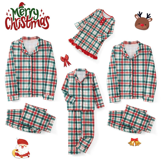 Plaid Family Matching Christmas Pajama Set