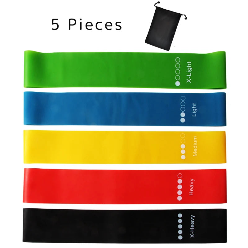 5Pcs/Set Yoga Resistance Bands