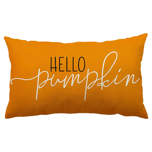 Autumn Pillow Cover- Hello Pumpkin