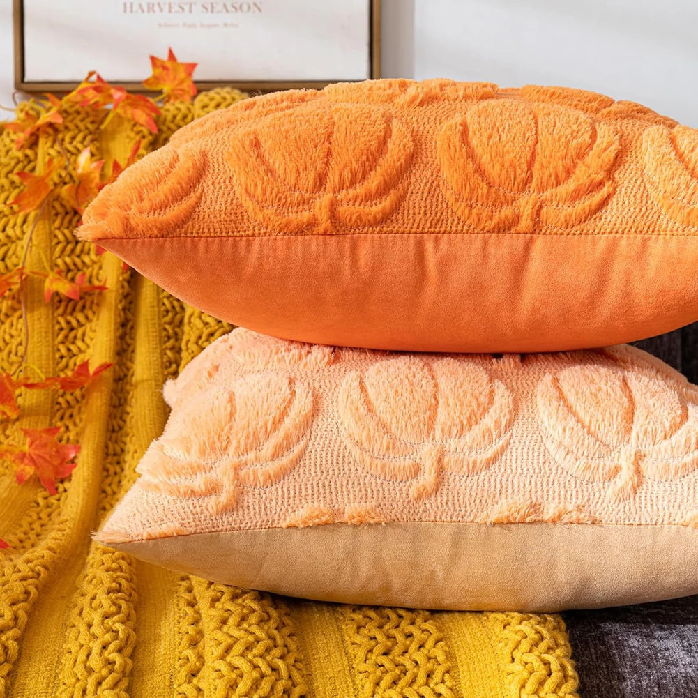 Autumn Pumpkin Pillow Covers- set of 2