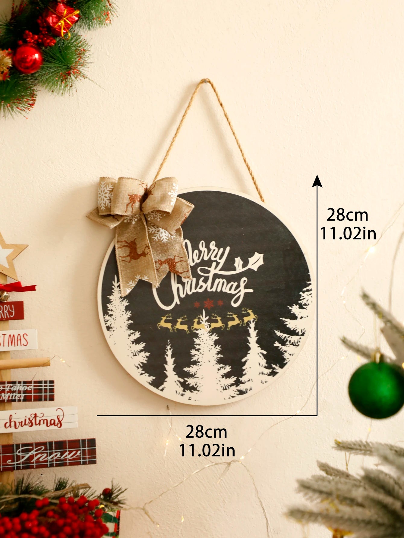 Wooden Welcome Sign- Merry Christmas