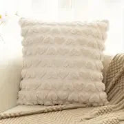 Love Heart Plush Pillow Cover