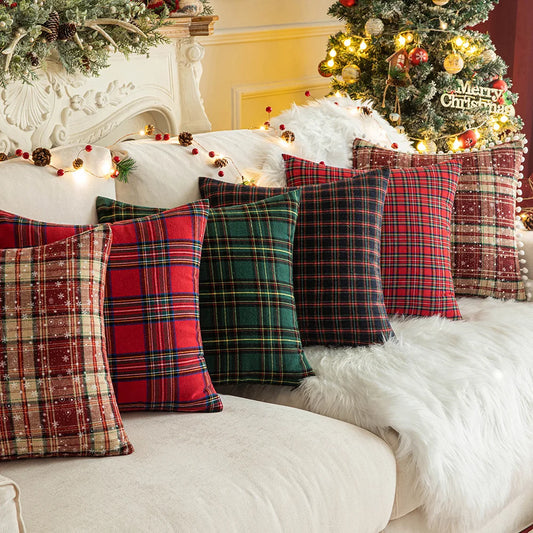 Plaid Pillow Cover