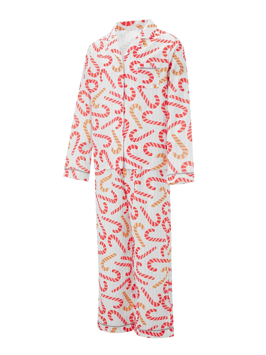 Candy Cane Family Matching Family Christmas Pajama Set