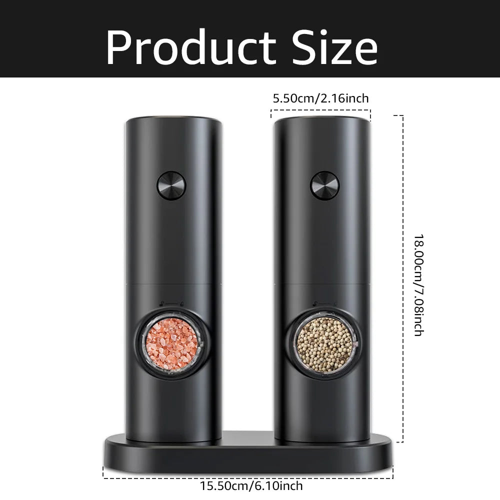 Electric Automatic Pepper Mill And Salt Grinder