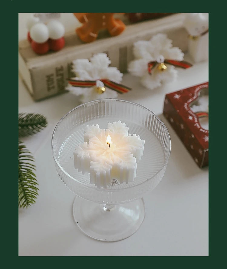 3D Snowflake Handmade Scented Candle