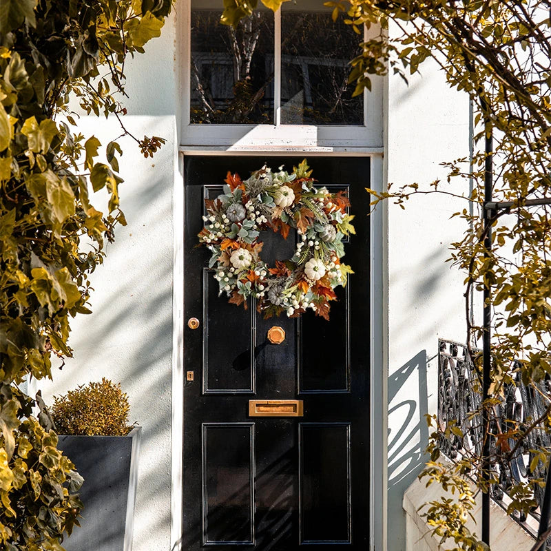 Fall Harvest Maple Leaf Wreath