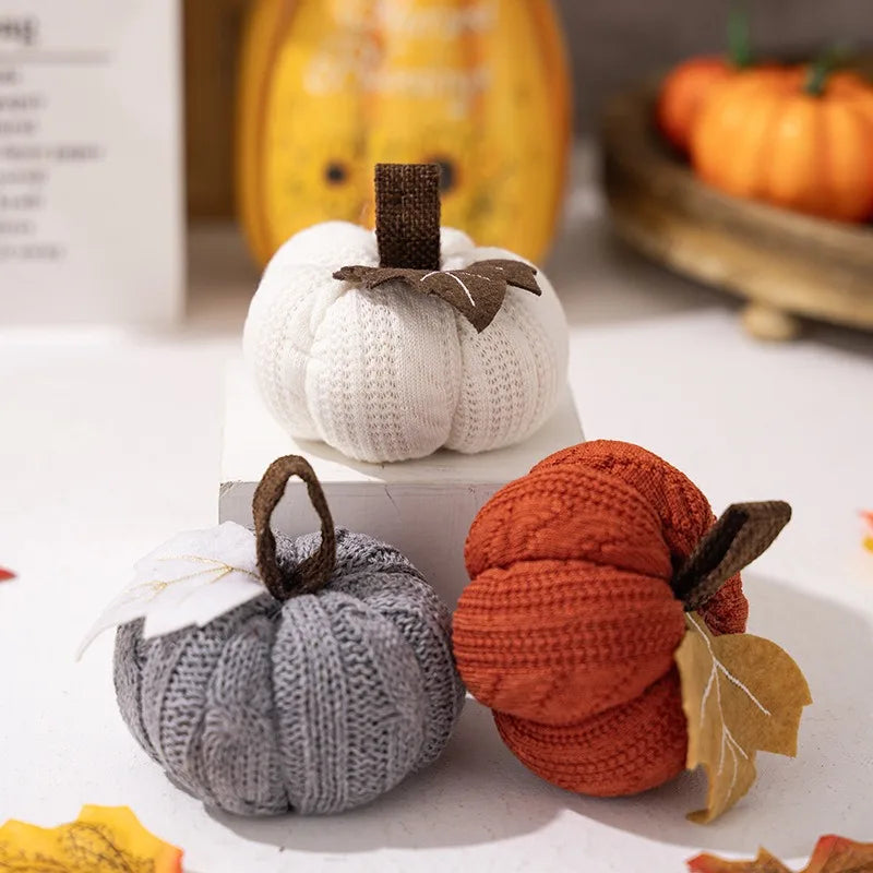 Knitted Halloween Pumpkin