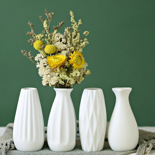 Nordic White Ceramic Vase