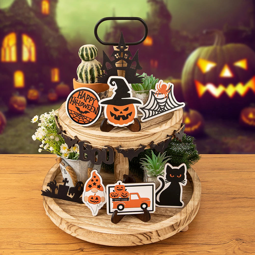 Halloween Theme Layered Tray Decorations