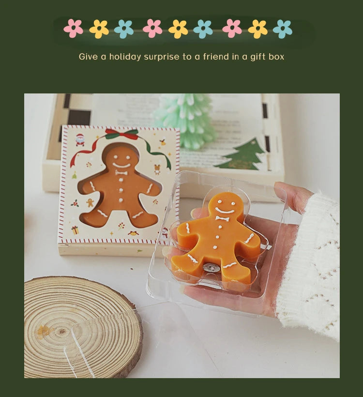 Gingerbread Man Aromatherapy Wax Candle