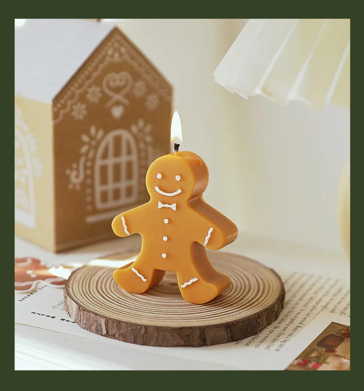 Gingerbread Man Aromatherapy Wax Candle