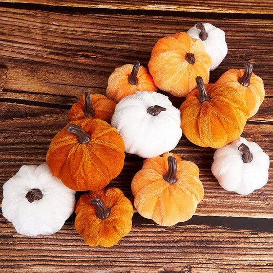 Velvet Fabric Pumpkins