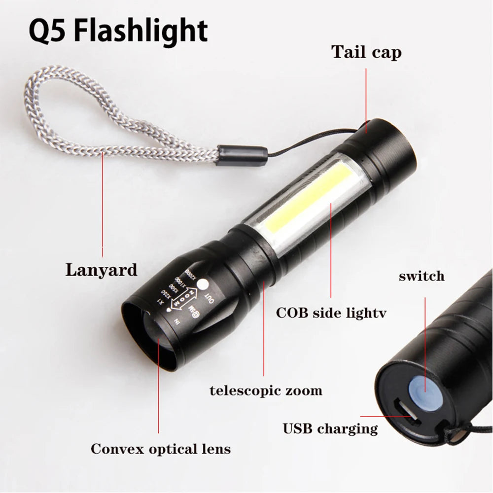 Rechargeable Super Bright Tactical Flashlight