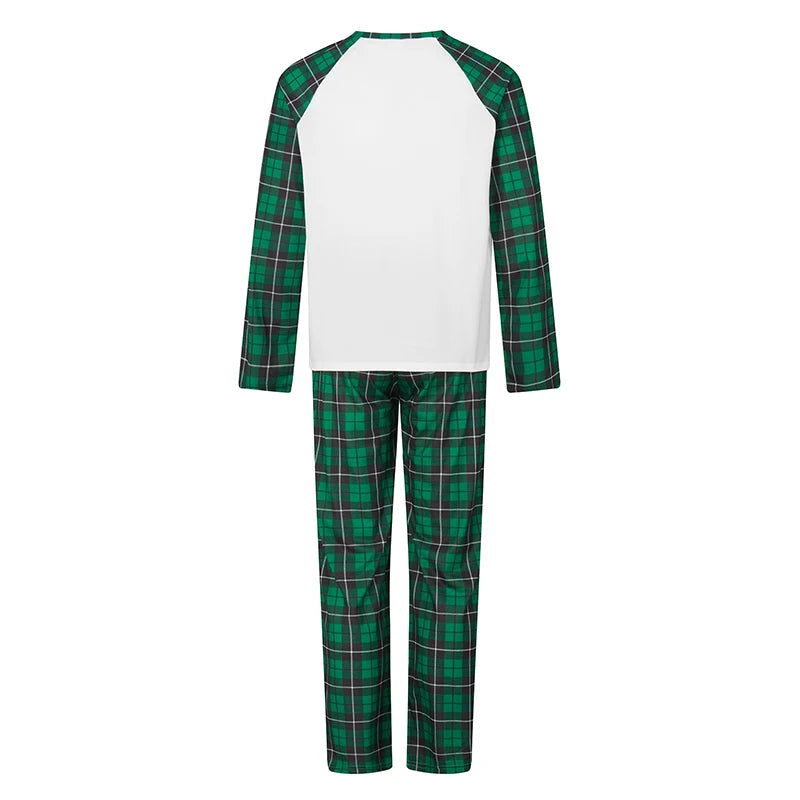 Green Plaid Family Matching Christmas Pajama Set