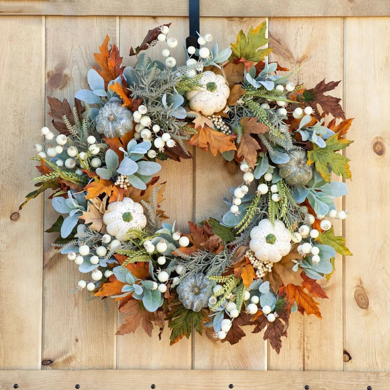 Fall Harvest Maple Leaf Wreath