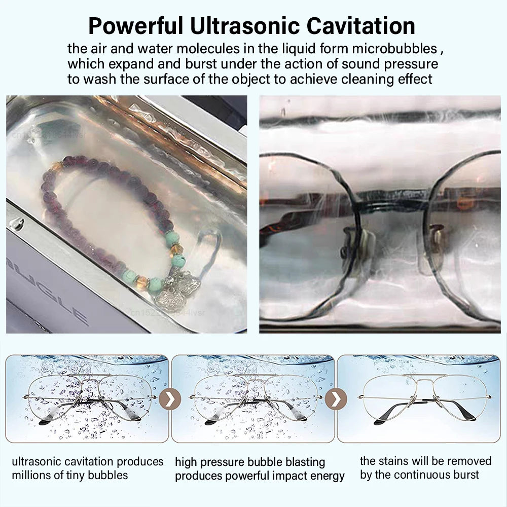 Ultrasonic Jewelry/ Glasses Cleaner