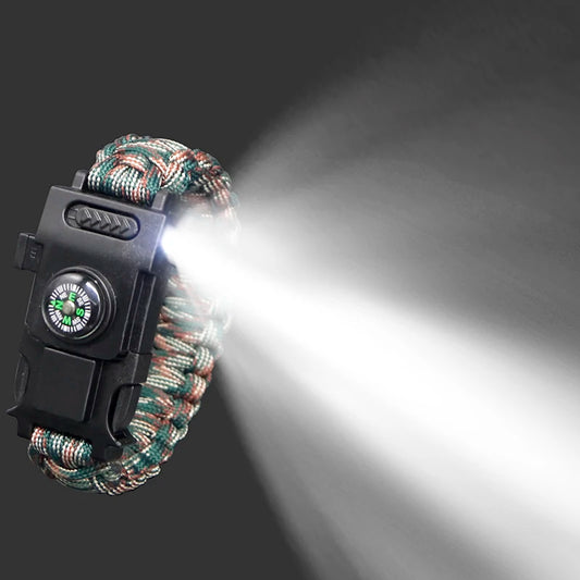 Emergency Paracord Rope LED Light Survival Bracelet