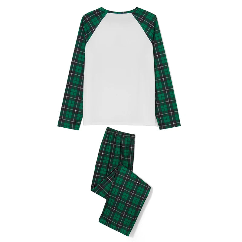 Green Plaid Family Matching Christmas Pajama Set