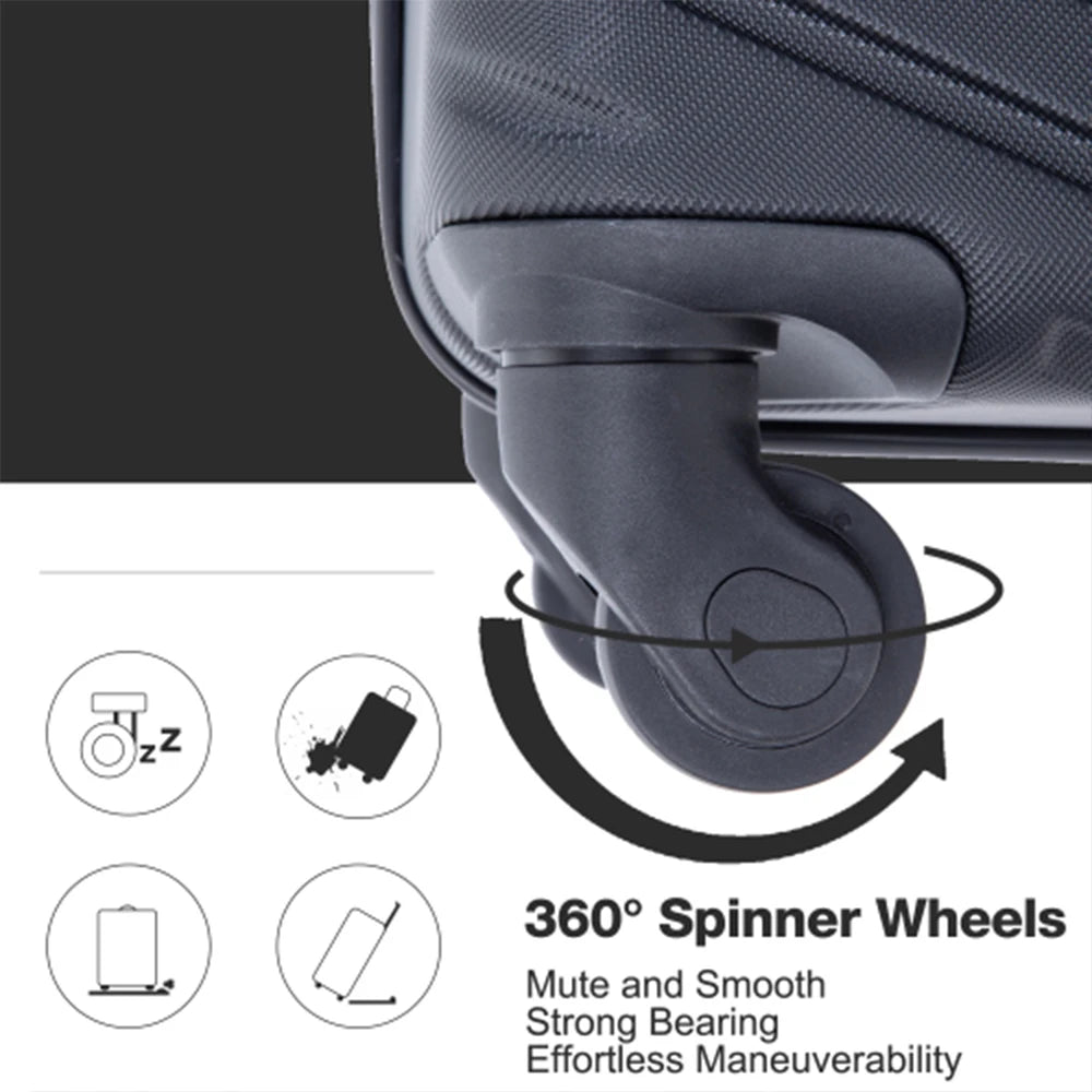 4-Piece Luggage Set With Spinner Wheels