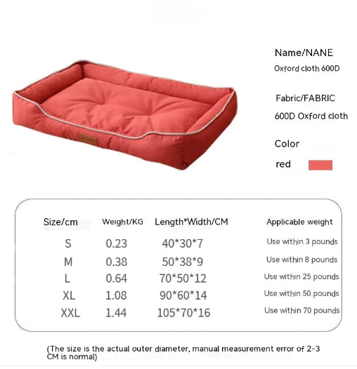 Bite-Resistant Waterproof Dog Bed